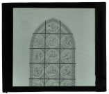Cathédrale Saint-Étienne d'Auxerre (Yonne), dessin du vitrail de Sainte-Madeleine.