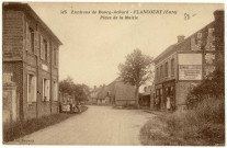 Flancourt-Catelon. Place de la Mairie.