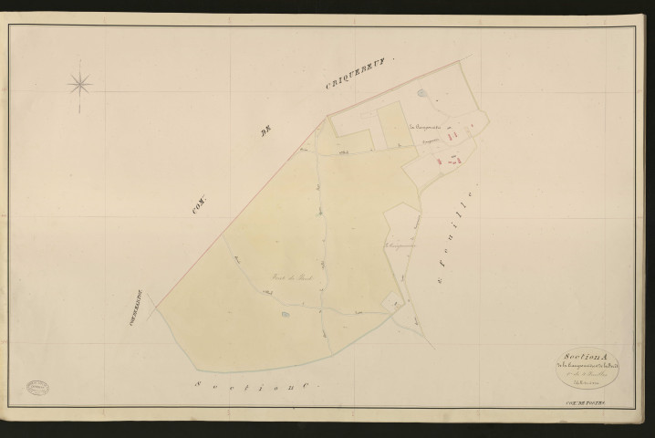 Tostes. Section A _ de la Cramponnière et de la Forêt _ 1re de 4 Feuilles