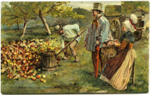 Divers. En Normandie. - La Vente des Pommes.