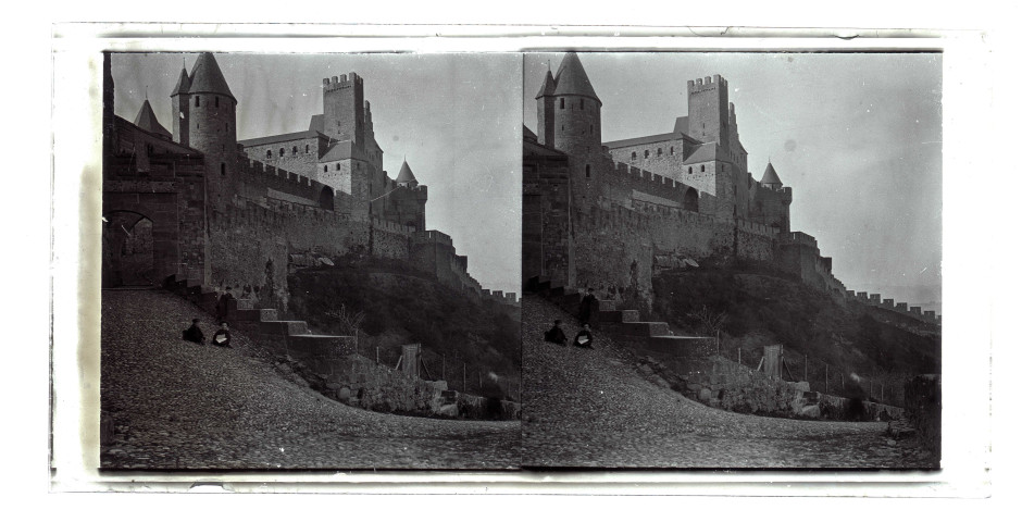 Château et remparts de Carcassonne (Aude, France)