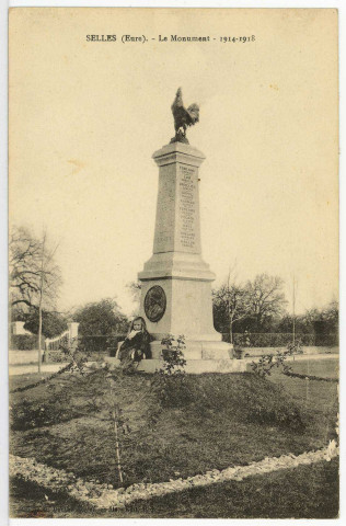 Selles. Le Monument - 1914-1918.