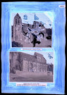 "L'Église Saint-Nicolas de Beaumont-le-Roger" du chanoine Bonnenfant, planche IX, élévation sud (état actuel) et élévation sud avant 1903 (d'après une photographie communiquée par M. Gossart).