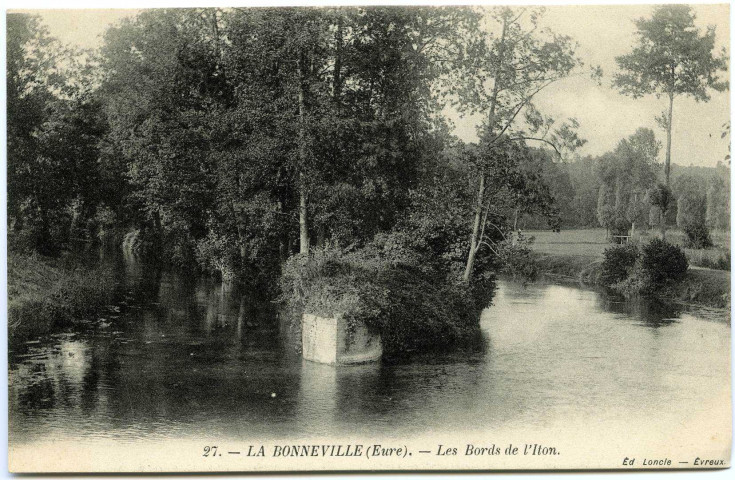 Bonneville-sur-Iton (la). Les Bords de l'Iton.
