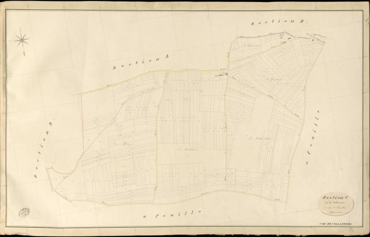Collandres. Section C _ de la Sablonnière _ 1re de 4 Feuilles