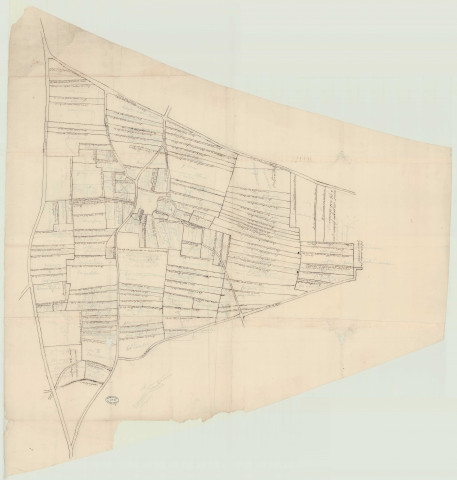 Frétils (Les) - 1-"Paroisse des Frétils. Coppie de la plus grande partie du fief de La Maillardière". * 2- "Plan de la plus grande partie du fief de la Maillardière".*