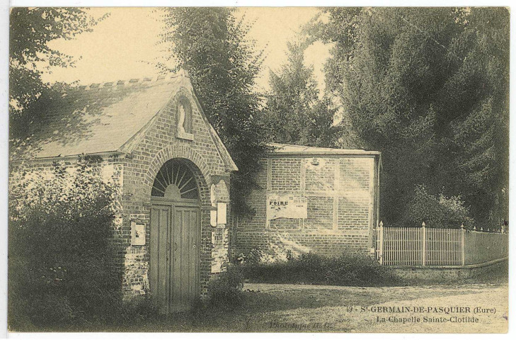Saint-Germain-de-Pasquier. La chapelle Sainte-Clotilde.