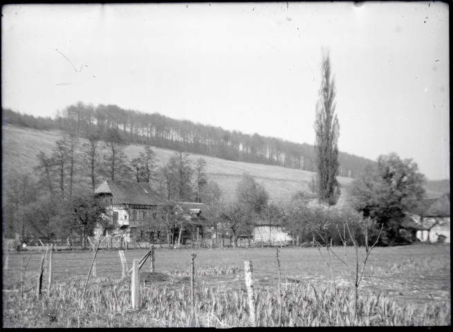 Vue sur la campagne normande.
