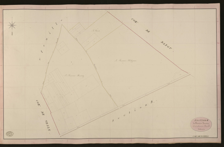 Noyers-près-Vesly (Les). Section A _ du Pommier houssey _ 2e et dernière Feuille