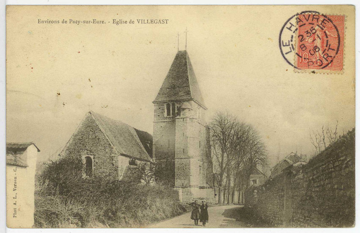 Villegats. Environs de Pacy-sur-Eure. Eglise de Villegats.