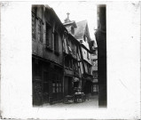 Maison de la boucherie avant l'incendie du 20 mai 1934 de Caudebec-en-Caux (Seine-Maritime).