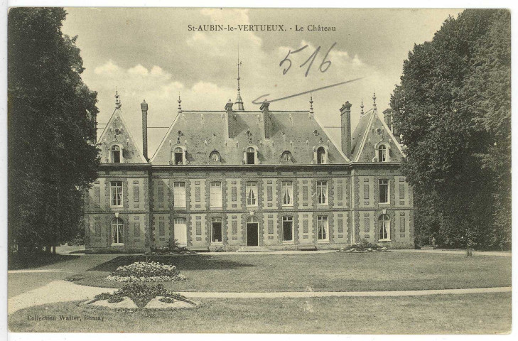 Saint-Aubin-le-Vertueux. Le Château.