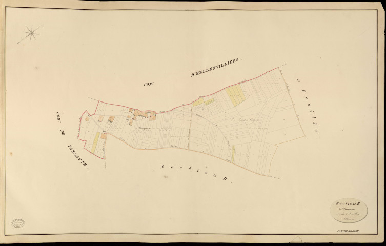 Droisy. Section E _ de Mergeaut _ 1re de 2 Feuilles
