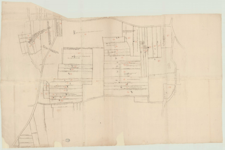 Couvains (Orne) - Onze plans de la seigneurie et paroisse de Couvains, répartis en 11 boites. *