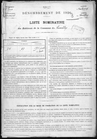 TREMBLAY_OMONVILLE(LE) 1926