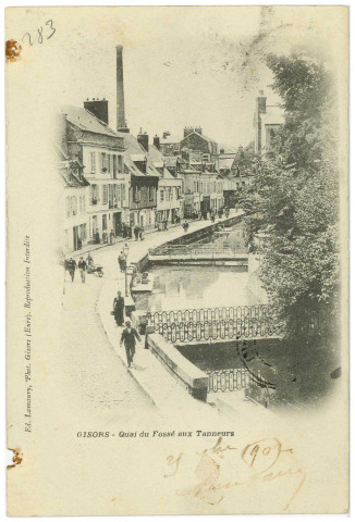 Gisors. Quai du Fossé-aux-Tanneurs.