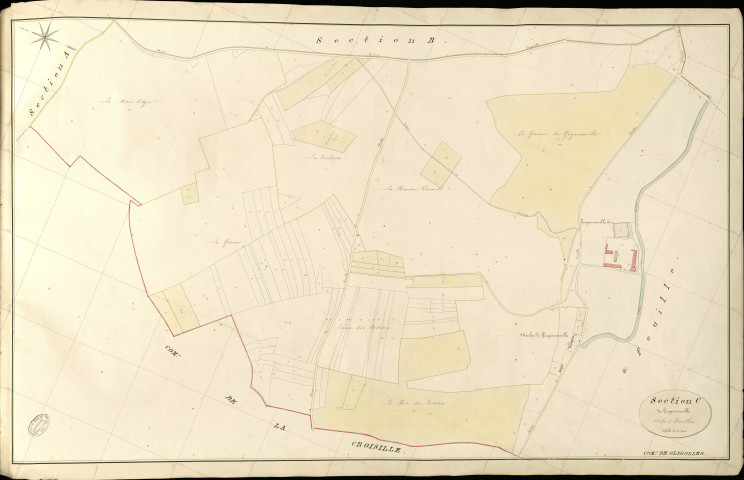Glisolles. Section C _ de Grigneuseville _ 1re de 3 Feuilles