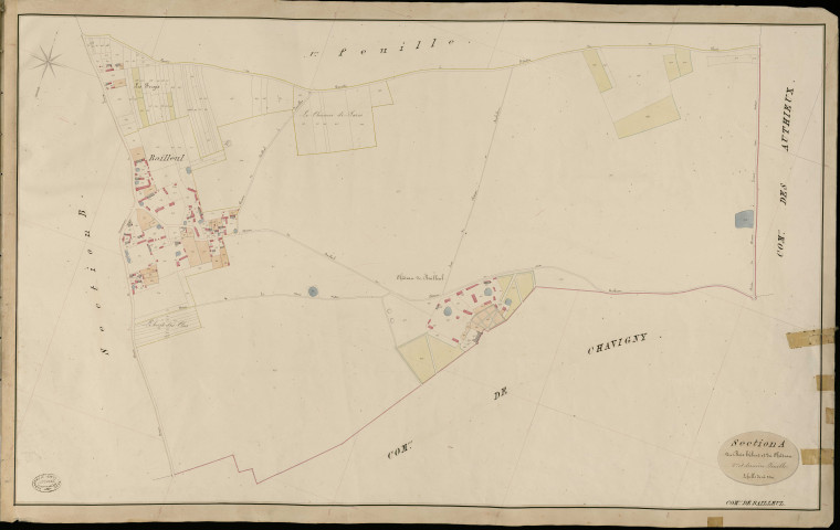 Bailleul-près-Saint-André. Section A _ du Bois-hébert et du Château _ 2e et dernière Feuille