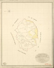 Saint-Jean-de-la-Lequeraye. Tableau d'assemblage _ du Plan Parcellaire de la Commune de St Jean-de-la-Lequeraye _ Canton de St Georges-du-Vièvre - Pontaudemer - Eure. _ Terminé sur le Terrain le 4 Septembre 1838 , sous l'administration de M. de Monicault, Préfet _ M. Duval, Maire _ sous la Direction de M.Garnier, Directeur des Contributions directes _ M. Le Fébure, Géomètre en Chef. _ Par M. Drouet, Géomètre de 1re classe.