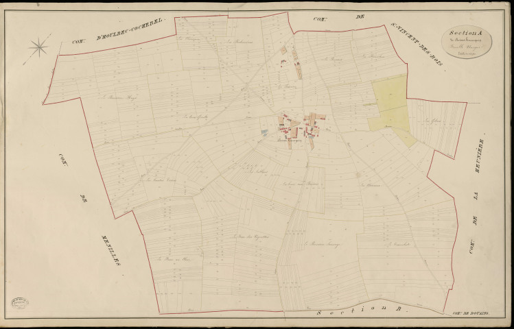 Douains. Section A _ de Boisset Heunnequin _ Feuille Unique