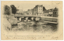 Pont-Audemer. Le Grand Barrage sur la Risle et le Quai de la Poissonnerie.