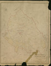 Ferrières-Haut-Clocher. Tableau d'assemblage _ du Plan Parcellaire de la Commune de Ferrières-Haut-Clocher _ Canton de Conches - Evreux - Eure. _ Terminé sur le Terrain le 15 Avril 1854 , sous l'administration de M. Le marquis de St Croix, Préfet _ M. Metton, Maire _ sous la Direction de M. Chauveau, Directeur des Contributions directes _ M. Le Fébure, Géomètre en Chef. _ Par M. Lefebure, Géomètre de 1re classe.