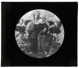 Tableau "La Théologie" de Raphaël dans la Chambre de la signature au Vatican.