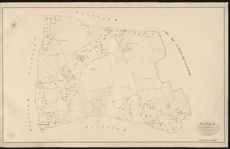 Bosc-Roger-en-Roumois (Le). Section B _ de la Buissonnière _ Feuille Unique