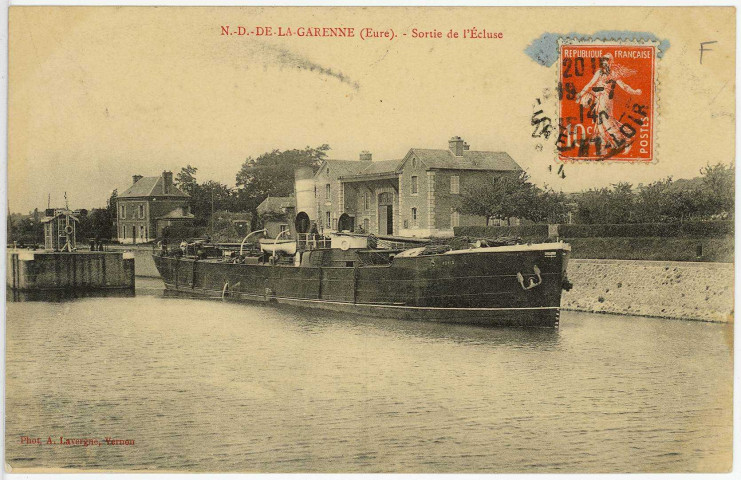 Saint-Pierre-la-Garenne. Sortie de l'Ecluse.