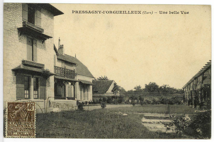 Pressagny-l'Orgueilleux. Une belle vue.