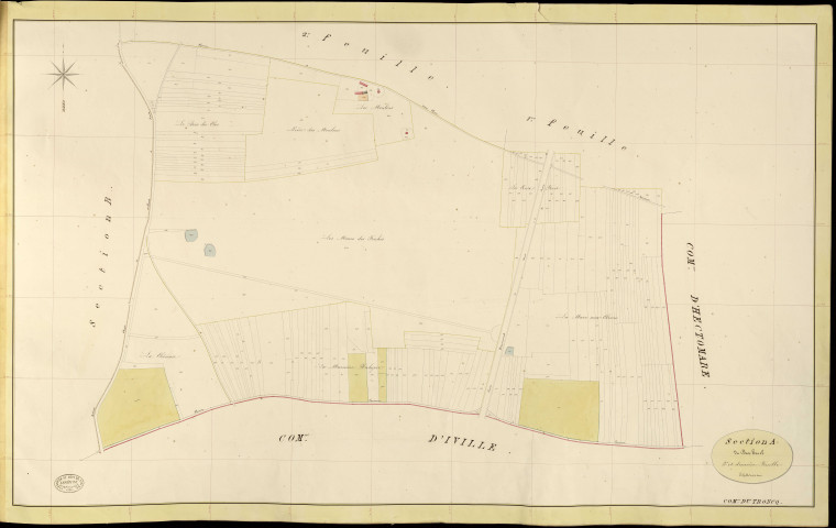Troncq (Le). Section A _ du Bosc harel _ 3e et dernière Feuille