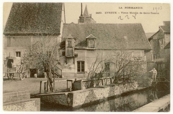 Evreux-Ville. Vieux Moulin de Saint-Taurin.