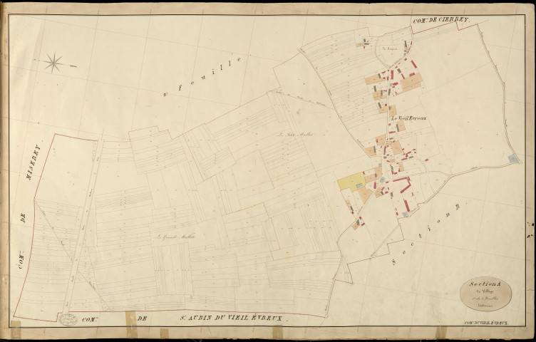 Vieil-Evreux (Le). Section A _ du Village _ 1re de 2 Feuilles