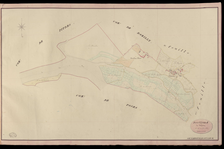 Amfreville-sous-les-Monts. Section A _ du Valpitan _ 2e de 4 Feuilles
