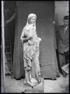 Statue de Vierge à l'enfant de l'église de Beauficel-en-Lyons (Eure).