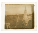 Clocher de la basilique de Lourdes (Hautes-Pyrénées).