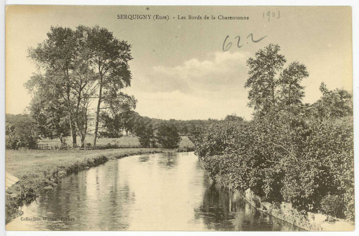Serquigny. Les Bords de la Charentonne.