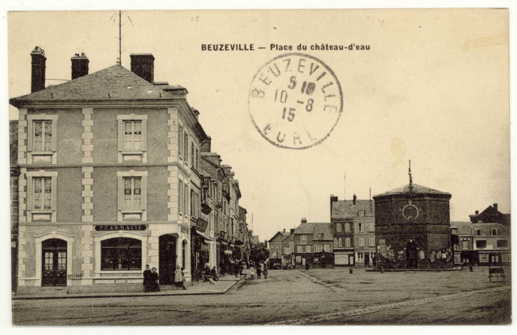 Beuzeville. Place du Château-d'eau.
