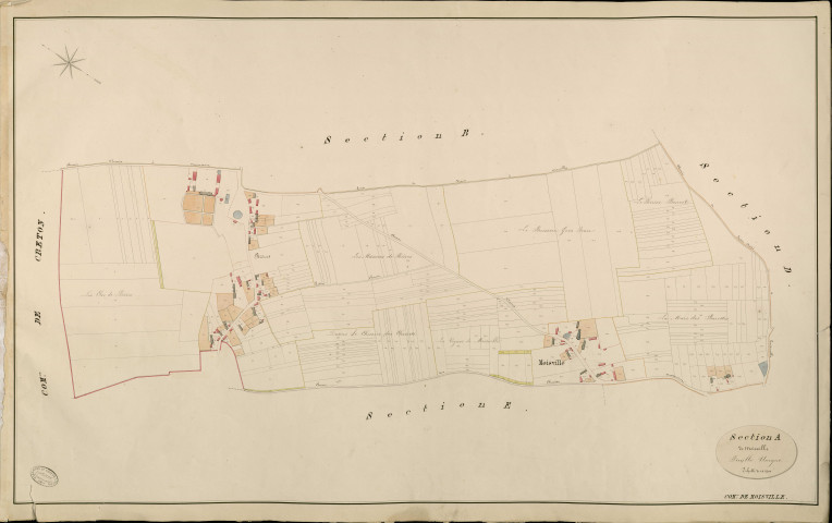 Moisville. Section A _ de Moisville _ Feuille Unique