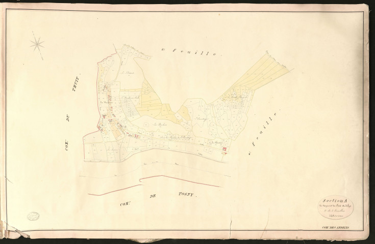 Andelys (Les). Section A _ de Noyers et du Petit Andelys _ 3e de 5 Feuilles
