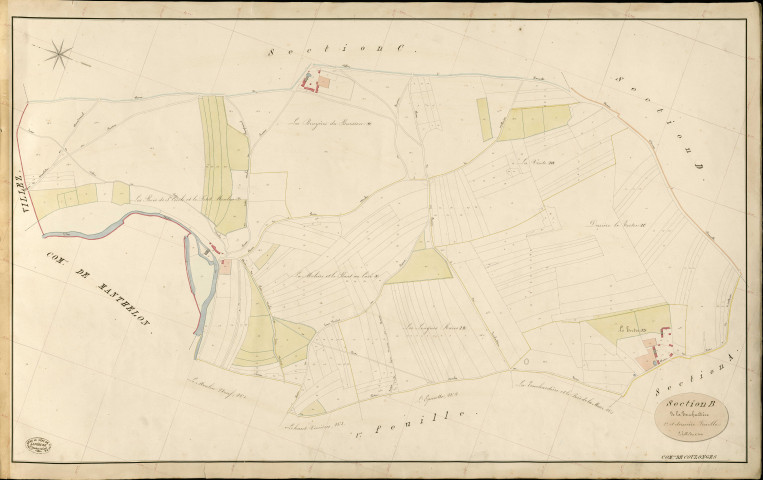 Coulonges. Section B _ de la Touchardière _ 2e et dernière Feuille
