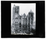 Cathédrale Saint-Étienne de Bourges (Cher), façade ouest.