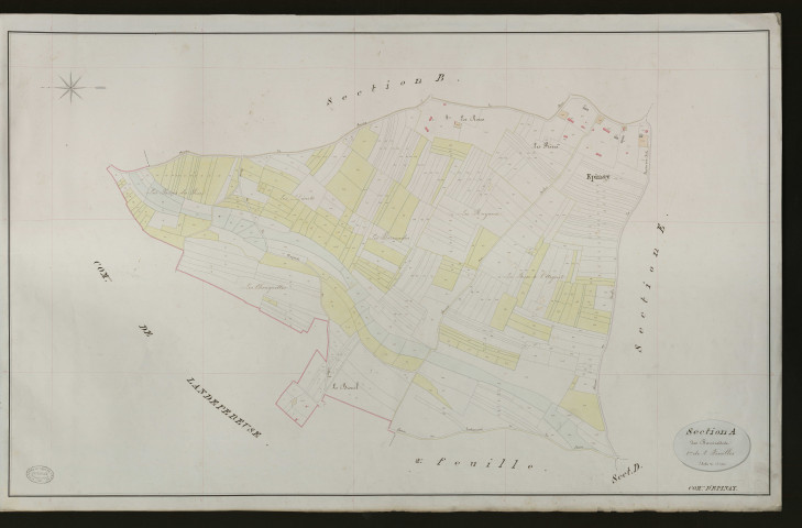 Epinay. Section A _ des Barricades _ 1re de 2 Feuilles