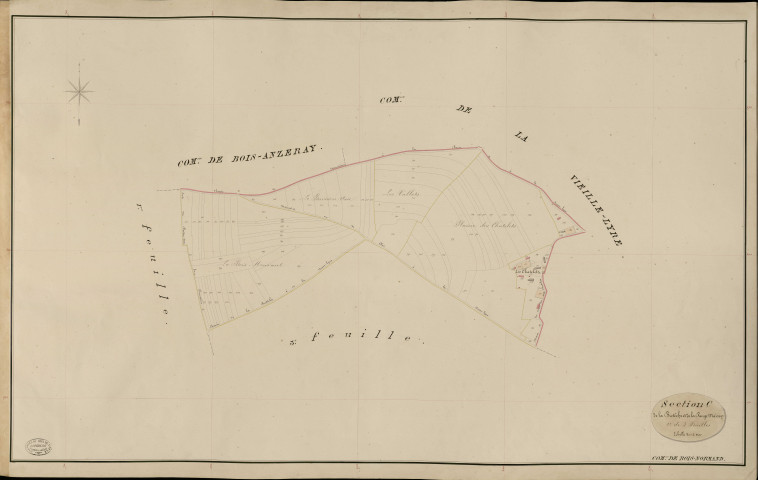 Bois-Normand-la-Campagne. Section C _ de la Bretêche et de la Rouge Maison _ 2e de 3 Feuilles