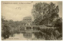 Corneville-sur-Risle. Le Pont de la Filature.