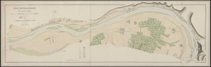 Cours de la Seine Des Andelys à Muids - "Plan topographique du cours de la Seine de Port Morin au hameau de l'Ormais Feuille n° 23"."