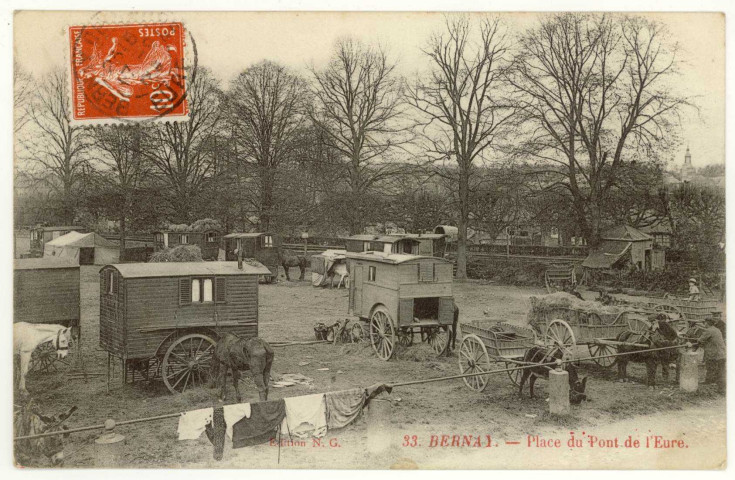 Bernay. Place du Pont-de-l'Eure.