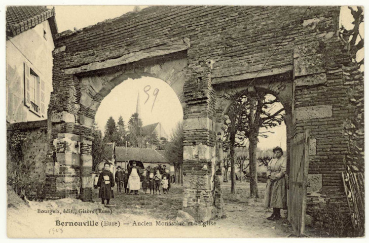 Bernouville. Ancien Monastère et l'Eglise.