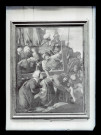 Tableau représentant le portement de Croix présenté à une exposition d'art religieux à Rouen (Seine-Maritime).