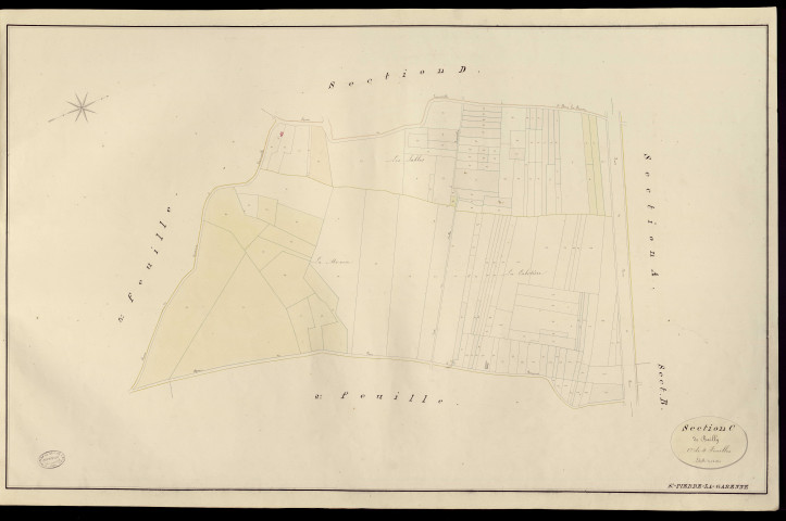 Saint-Pierre-la-Garenne. Section C _ de Bailly _ 1re de 4 Feuilles